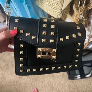 Gold studded purse